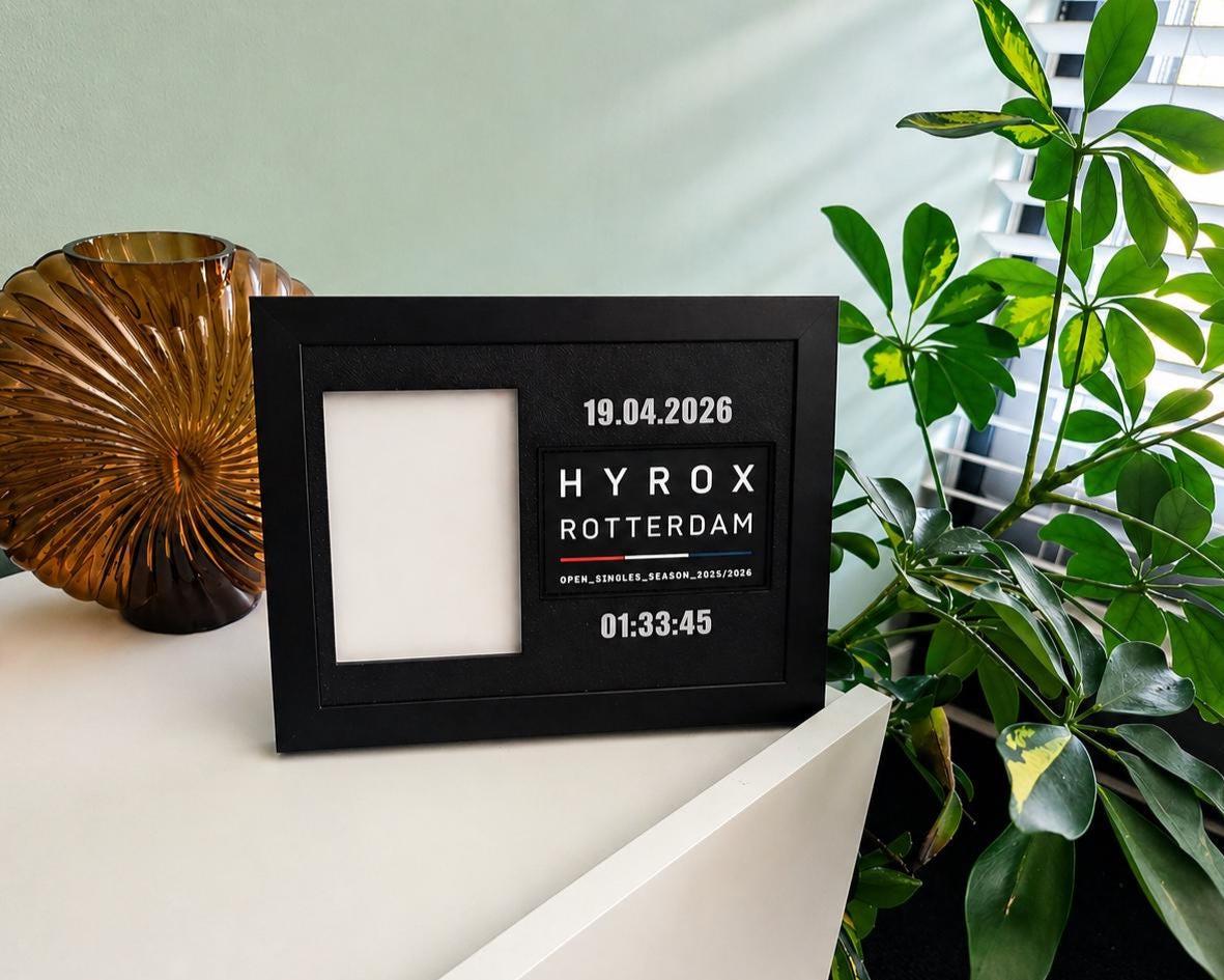 HYROX-patchdisplaylijst seizoen 2025-2026 - tijd en datum - 3 unieke variaties