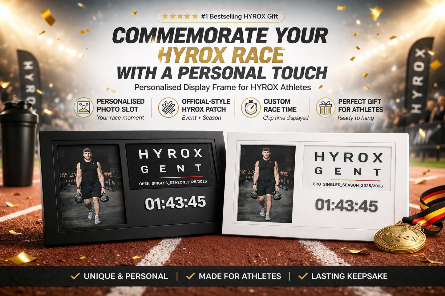 HYROX Patch Display Frame Season 2025-2026